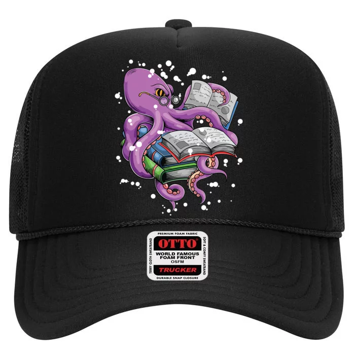 Reading Octopus High Crown Mesh Trucker Hat