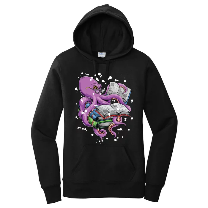 Reading Octopus Women's Pullover Hoodie