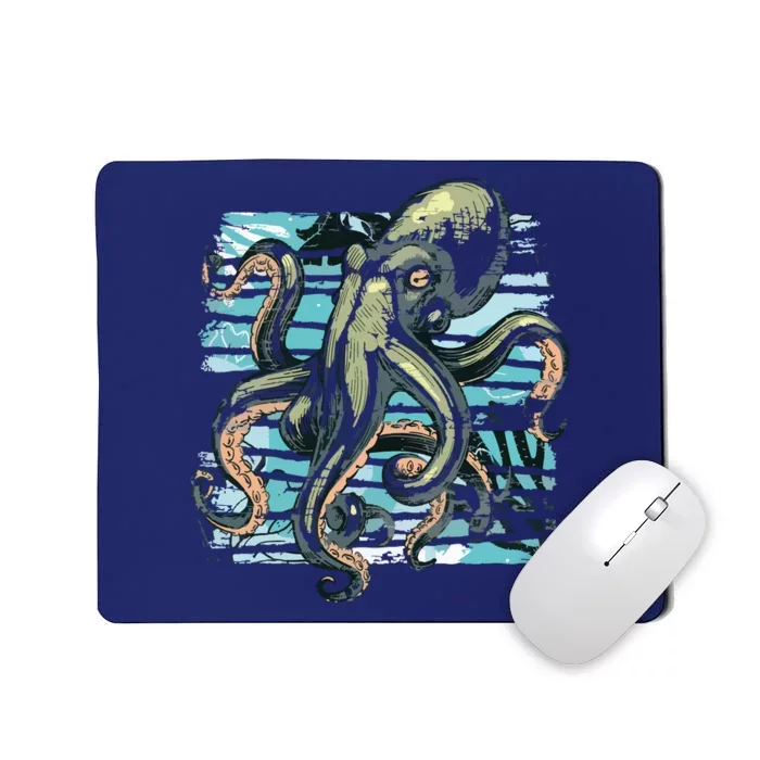 Retro Octopus Mousepad