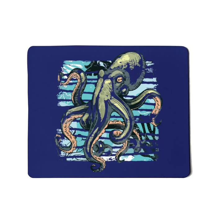 Retro Octopus Mousepad