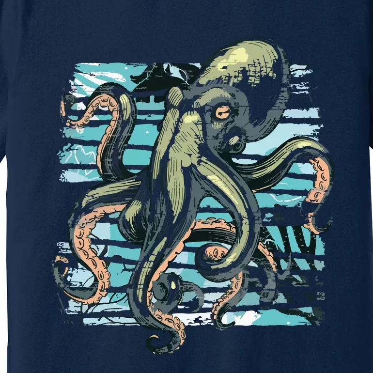 Retro Octopus Premium T-Shirt