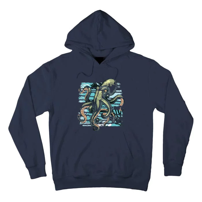 Retro Octopus Tall Hoodie