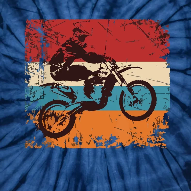 Retro Off Road Motorcycle Motocross Gift Tie-Dye T-Shirt