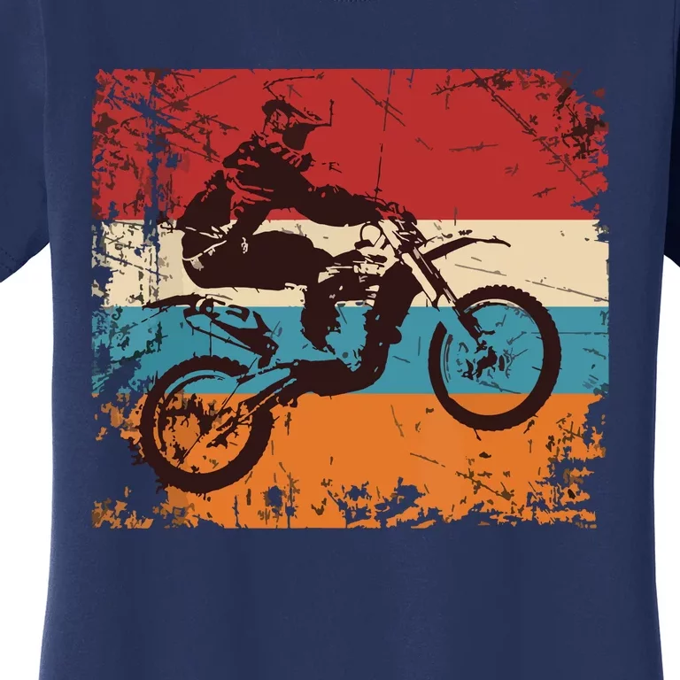 Retro Off Road Motorcycle Motocross Gift Women's T-Shirt