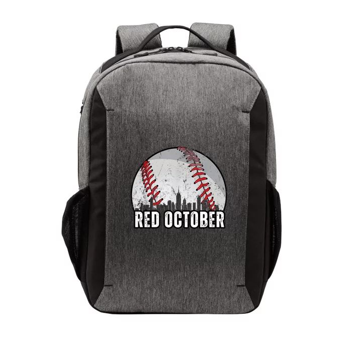 Red October Retro Vintage Vector Backpack