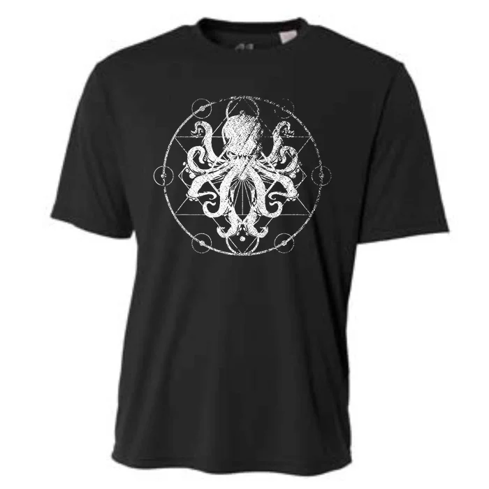 Retro Octopus Cooling Performance Crew T-Shirt