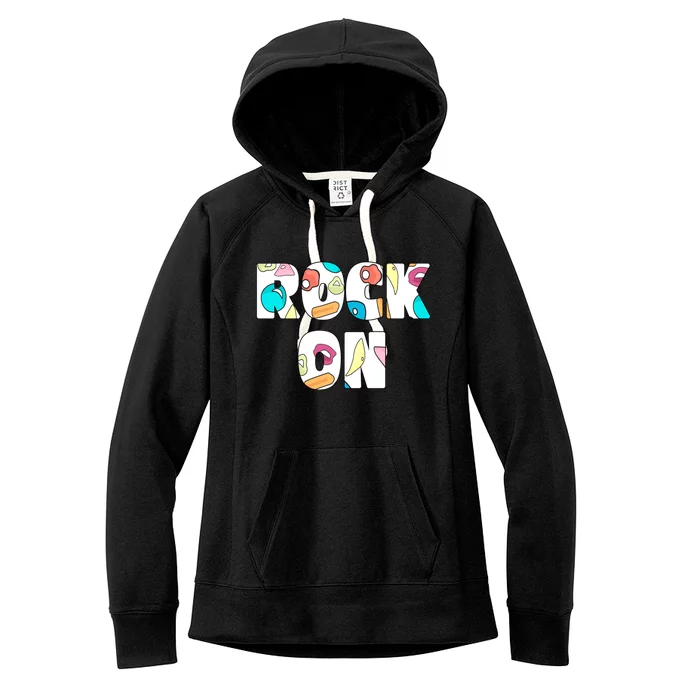 Rock On Rock Climbing Women's Fleece Hoodie