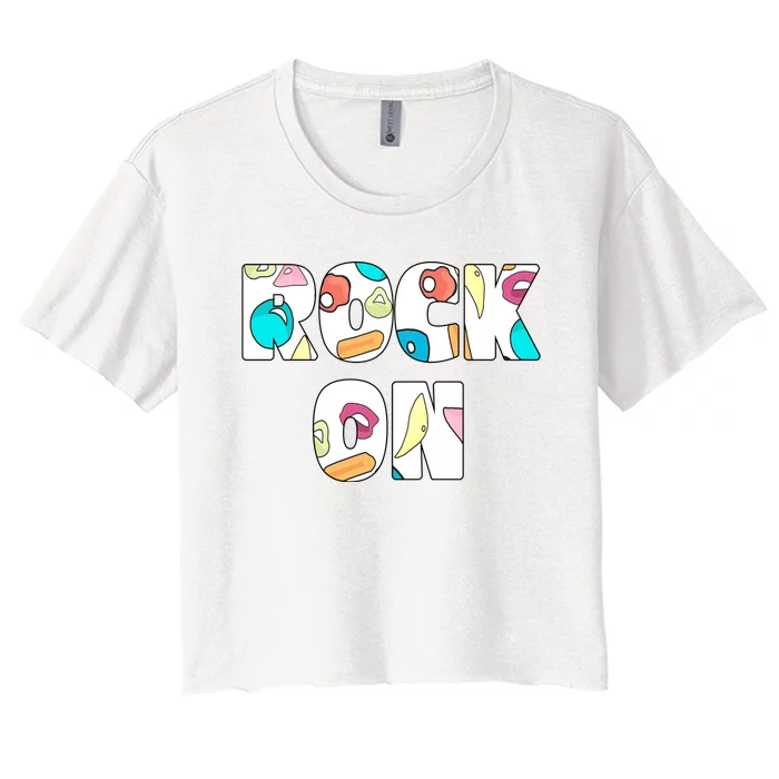 Rock On Rock Climbing Women's Crop Top Tee