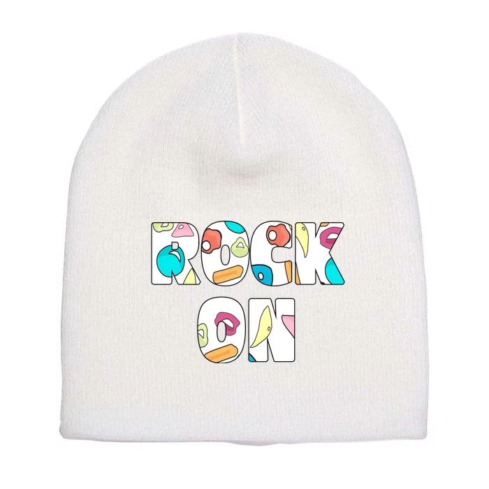 Rock On Rock Climbing Short Acrylic Beanie