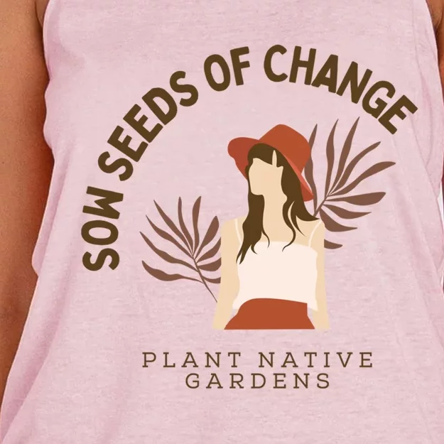 Roots Of Revolution: National Gardening Day Edition Gift Women's Knotted Racerback Tank