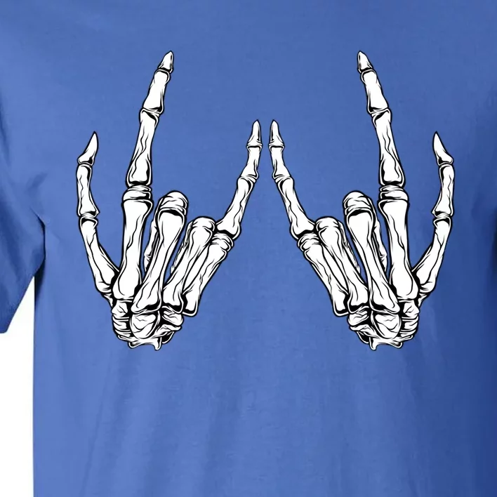 Rock On Rock Star Skeleton Hands Funny Gift Tall T-Shirt