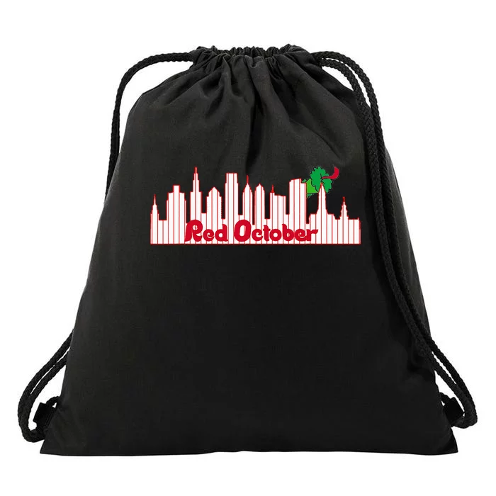 Red October Drawstring Bag