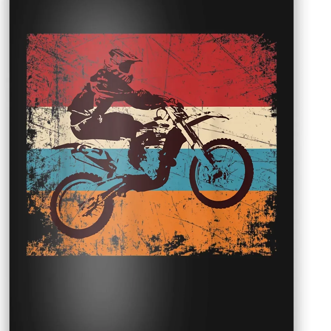 Retro Off Road Motorcycle Motocross Enduro Poster