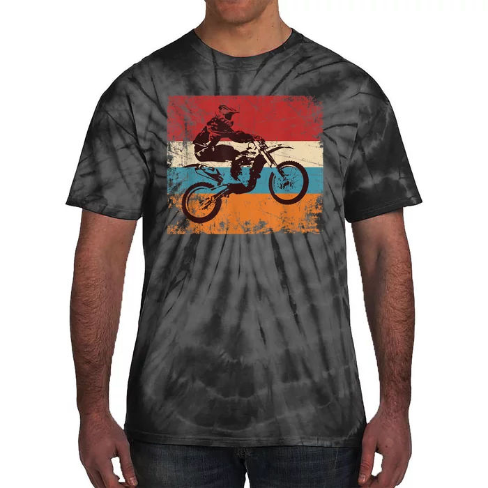 Retro Off Road Motorcycle Motocross Enduro Tie-Dye T-Shirt