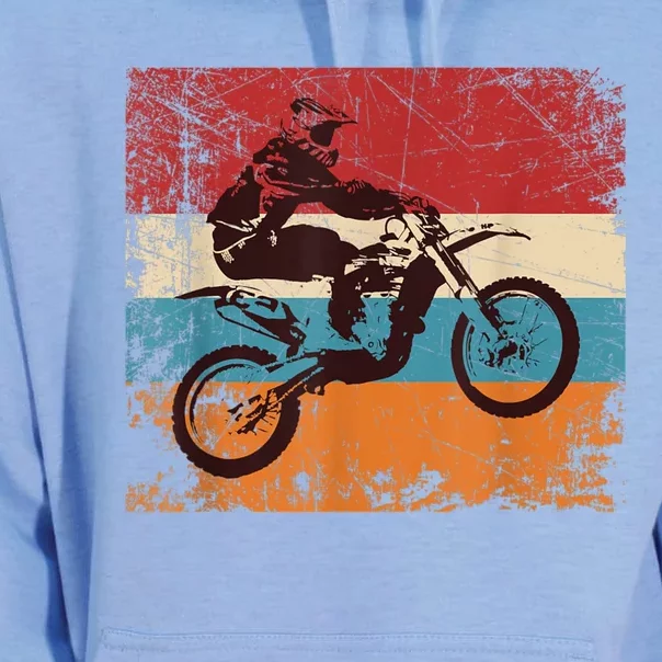 Retro Off Road Motorcycle Motocross Enduro Unisex Surf Hoodie