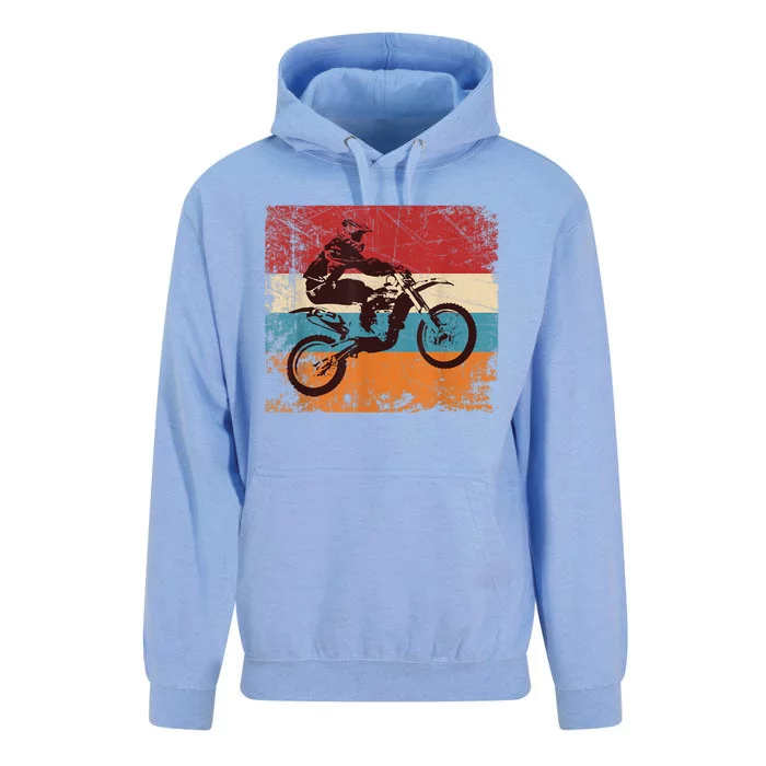 Retro Off Road Motorcycle Motocross Enduro Unisex Surf Hoodie