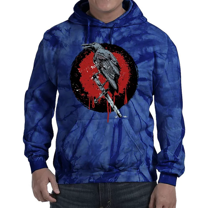 Raven On Sword Tie Dye Hoodie