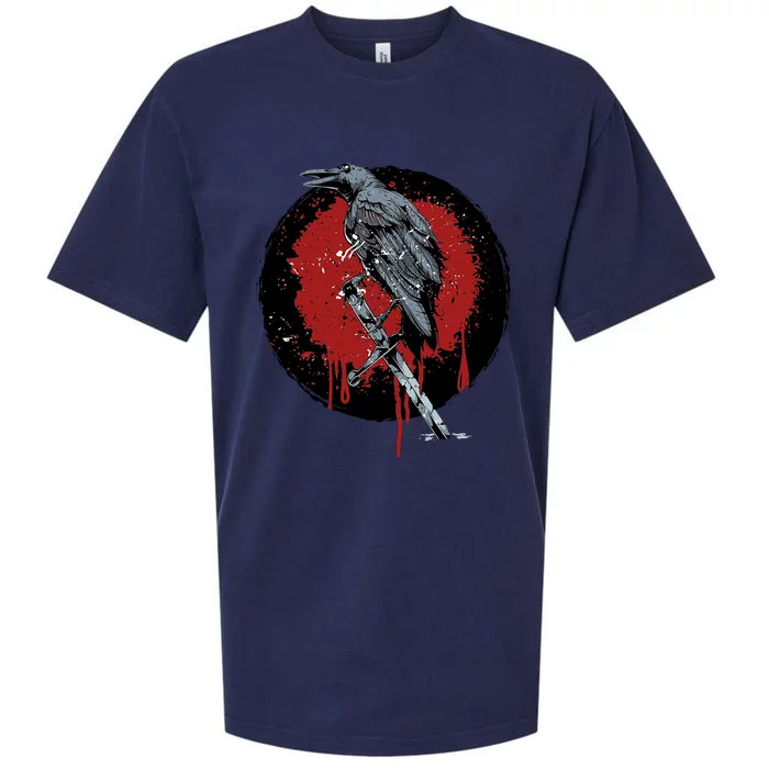 Raven On Sword Sueded Cloud Jersey T-Shirt