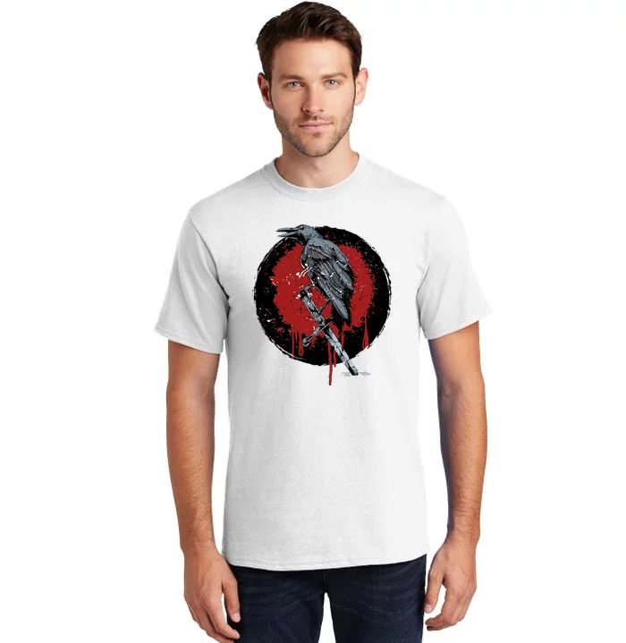 Raven On Sword Tall T-Shirt