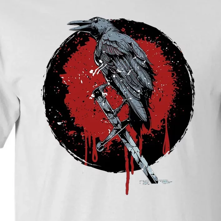 Raven On Sword Tall T-Shirt