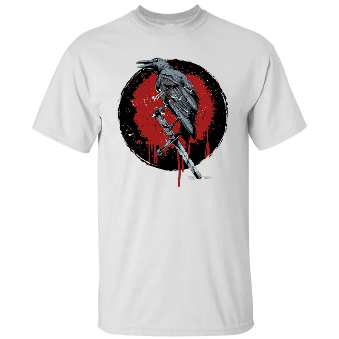 Raven On Sword Tall T-Shirt