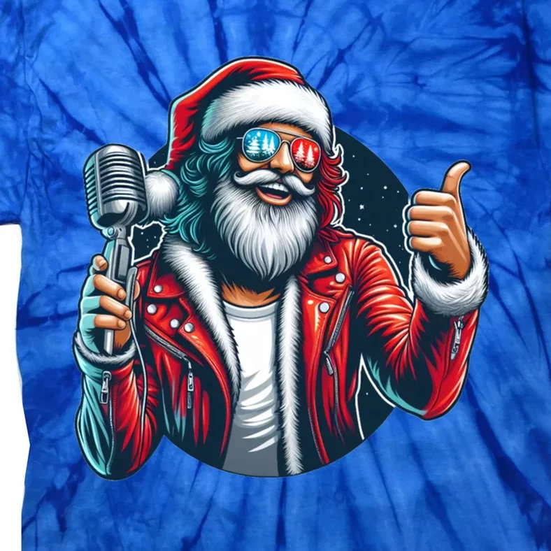 Rock On Singing Santa! Meaningful Gift Tie-Dye T-Shirt