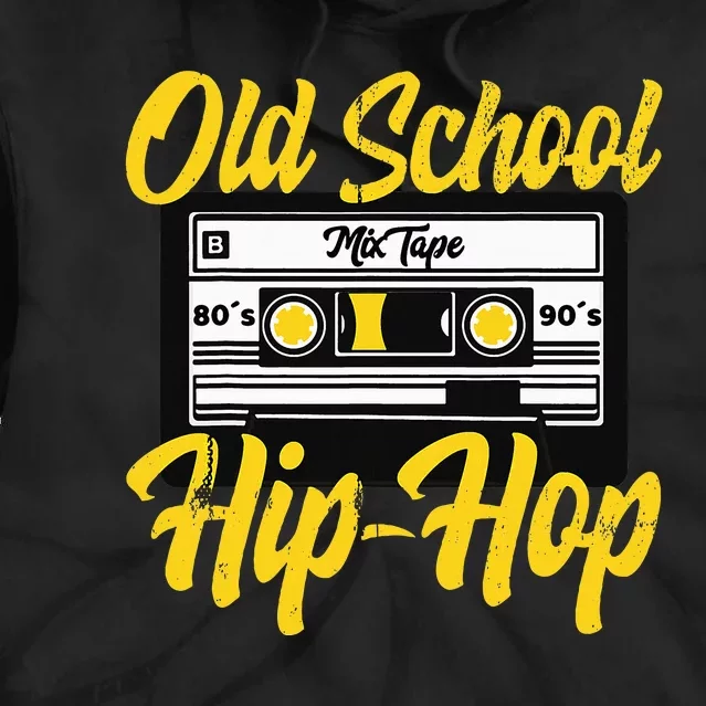 Retro Old School Hip Hop 80s 90s Mixtape Cassette Gift Tie Dye Hoodie