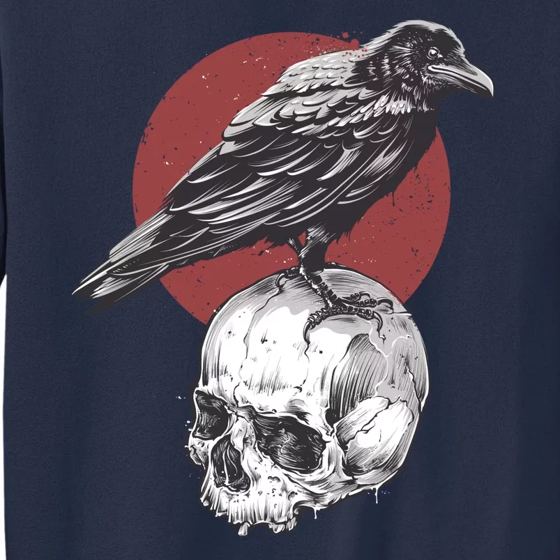 Raven On Skull Sweatshirt