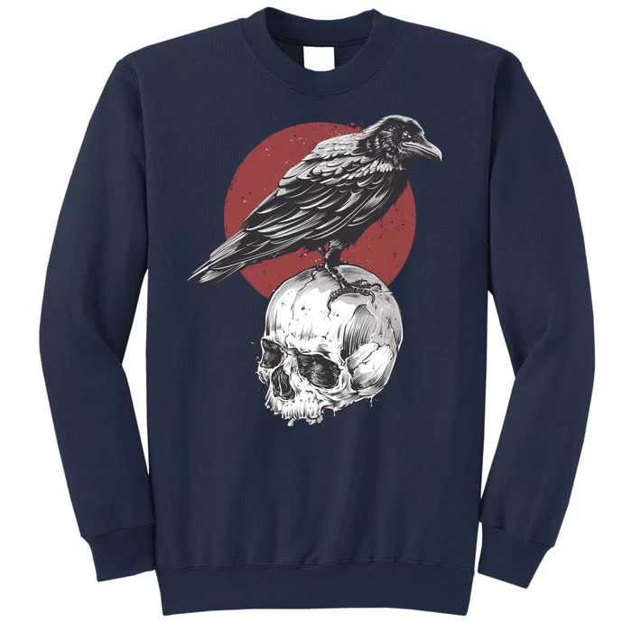 Raven On Skull Sweatshirt