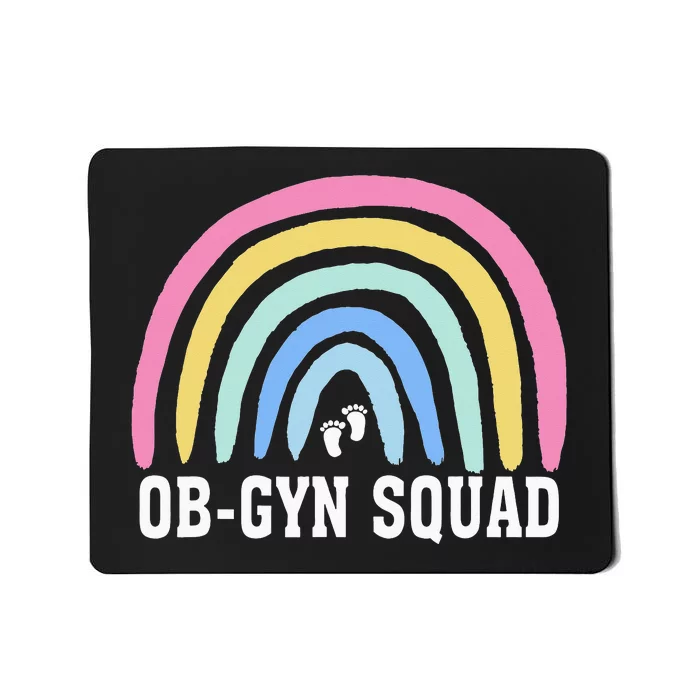 Rainbow ObGyn Squad Obstetrician Gynecologist Mousepad