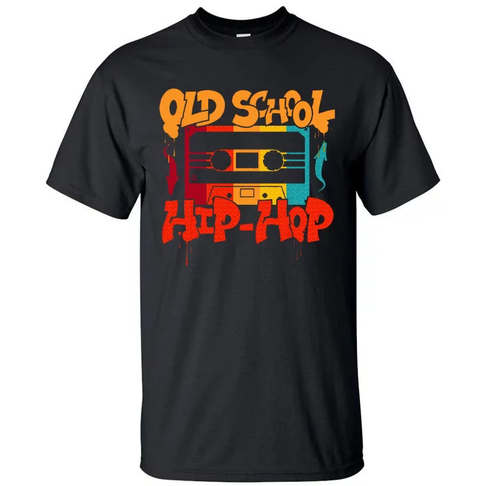 Retro Old School Hip Hop 80s 90s Graffiti Cassette Tall T-Shirt