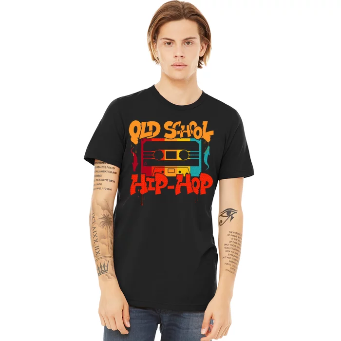 Retro Old School Hip Hop 80s 90s Graffiti Cassette Premium T-Shirt