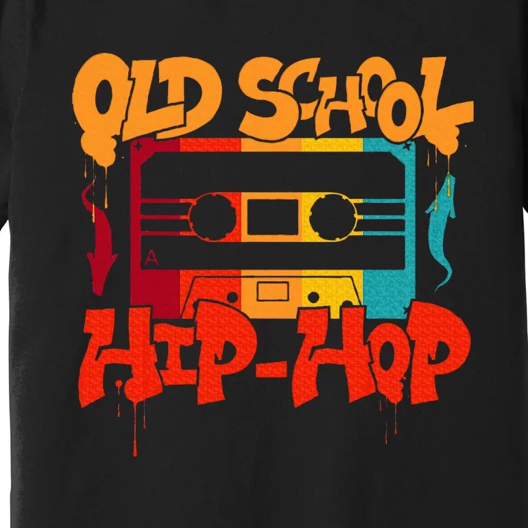 Retro Old School Hip Hop 80s 90s Graffiti Cassette Premium T-Shirt