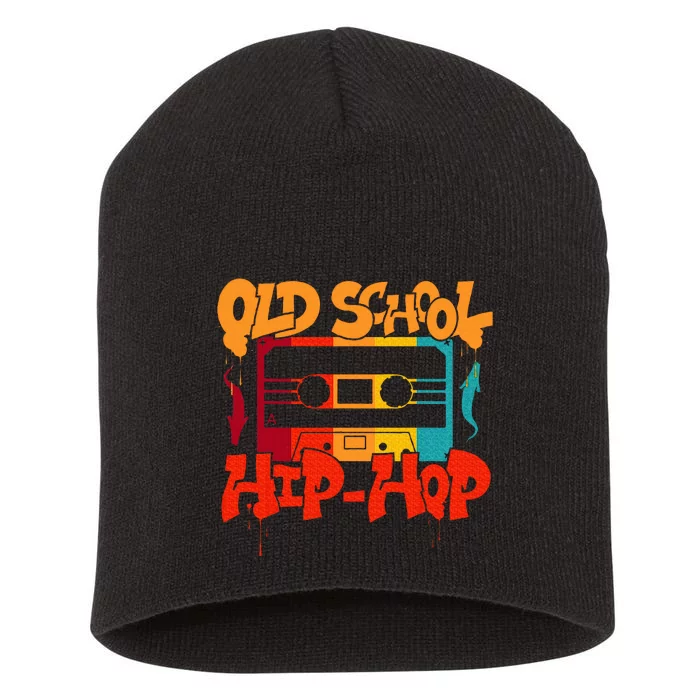 Retro Old School Hip Hop 80s 90s Graffiti Cassette Short Acrylic Beanie