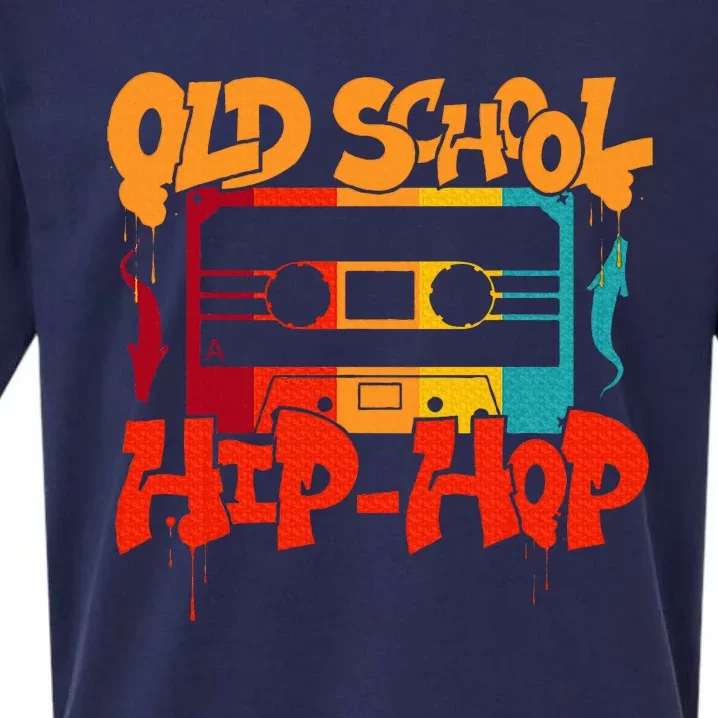 Retro Old School Hip Hop 80s 90s Graffiti Cassette Sueded Cloud Jersey T-Shirt