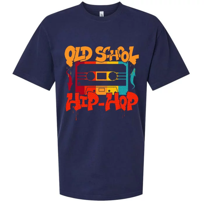 Retro Old School Hip Hop 80s 90s Graffiti Cassette Sueded Cloud Jersey T-Shirt