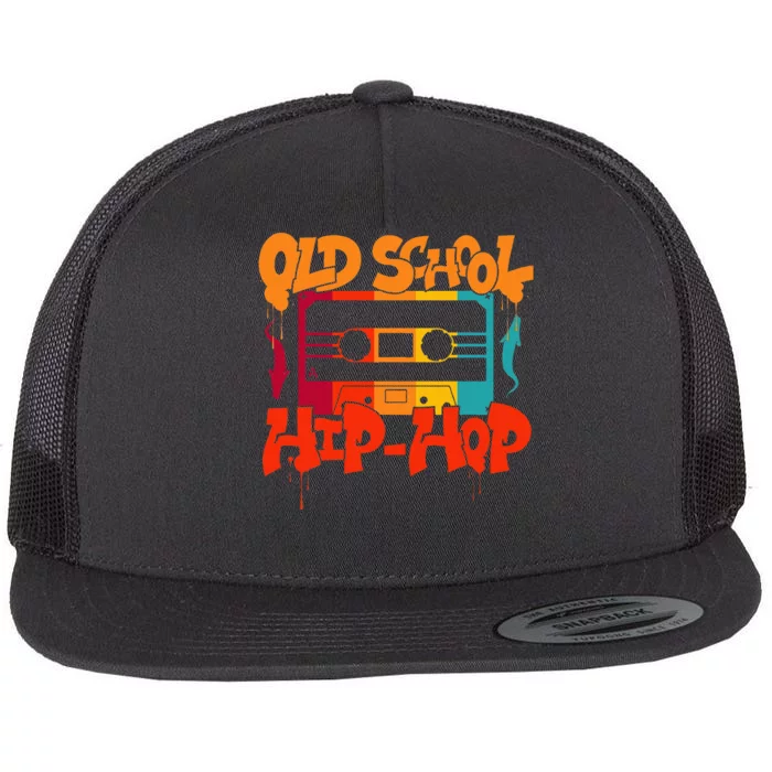 Retro Old School Hip Hop 80s 90s Graffiti Cassette Flat Bill Trucker Hat