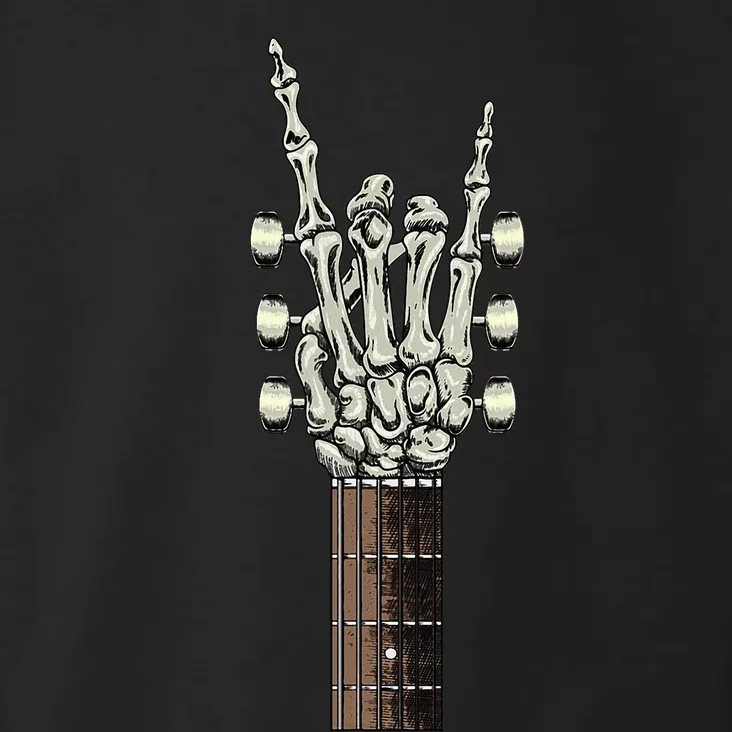 Rock On Skeleton Hand Guitar Rock & Roll Rock Band Toddler Hoodie