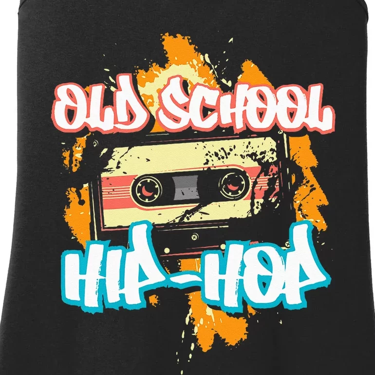 Retro Old School Hip Hop 80s 90s Graffiti Cassette Gift Ladies Essential Tank