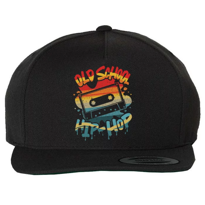 Retro Old School Hip Hop 80s 90s Graffiti Cassette Mixtape Wool Snapback Cap