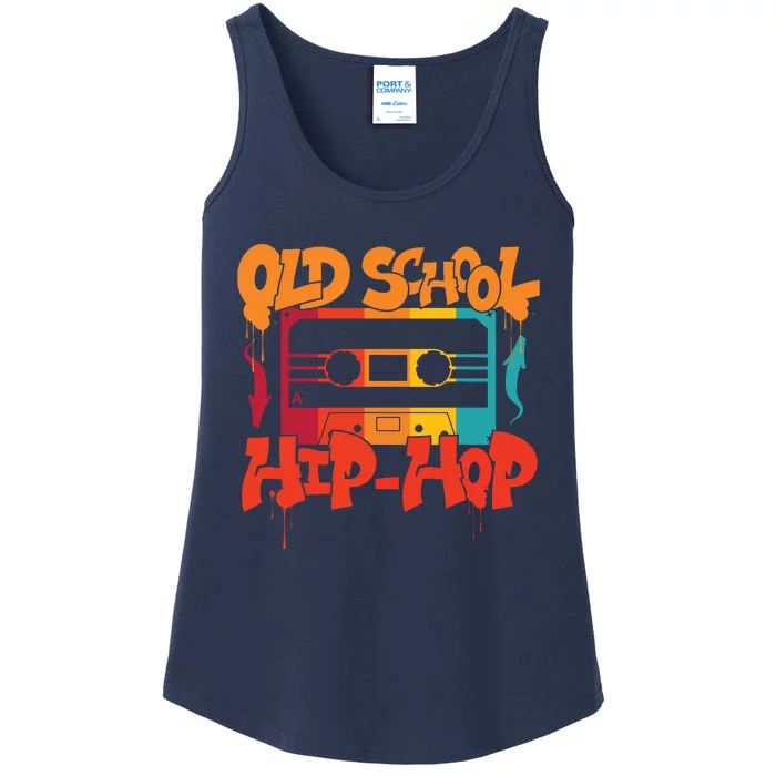 Retro Old School Hip Hop 80s 90s Graffiti Cassette Ladies Essential Tank