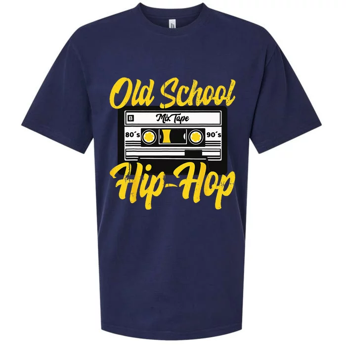 Retro Old School Hip Hop 80s 90s Mixtape Cassette Gift Sueded Cloud Jersey T-Shirt