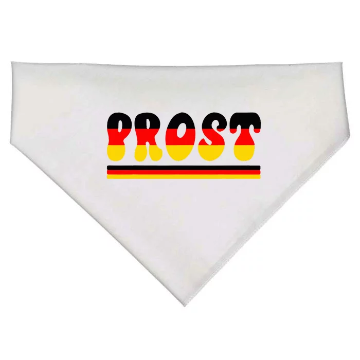 Retro Oktoberfest Squad German Flag Prost USA-Made Doggie Bandana