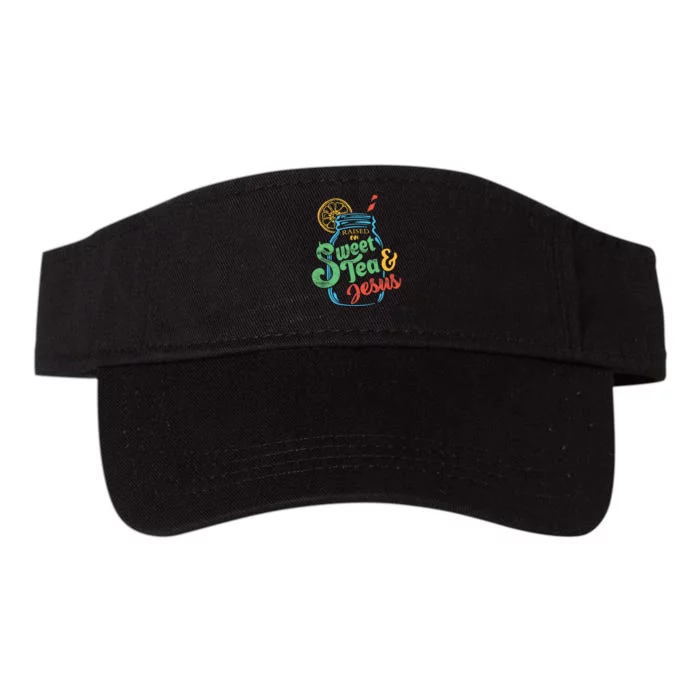 Raised On Sweet Tea & Jesus Valucap Bio-Washed Visor