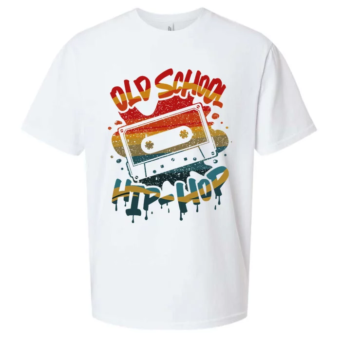 Retro Old School Hip Hop 80s 90s Graffiti Cassette Mixtape Sueded Cloud Jersey T-Shirt