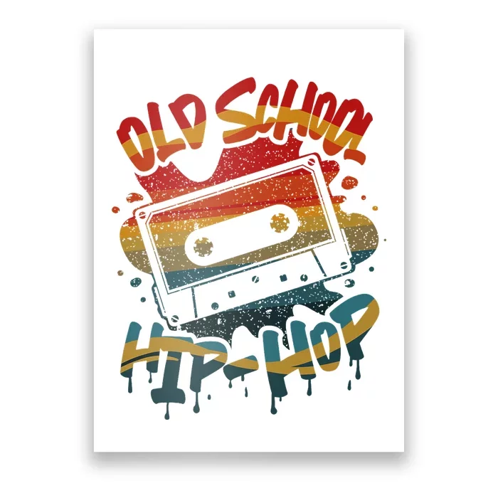 Retro Old School Hip Hop 80s 90s Graffiti Cassette Mixtape Poster