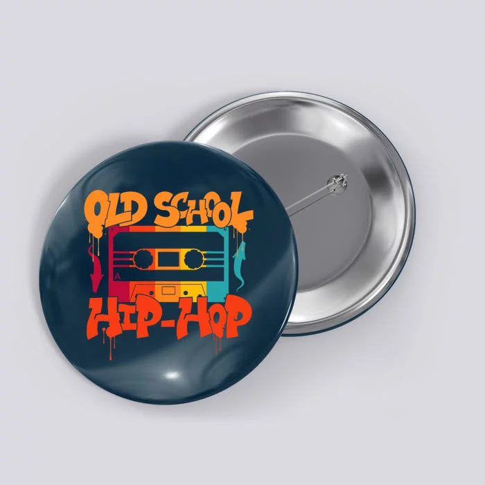 Retro Old School Hip Hop 80s 90s Graffiti Cassette Button