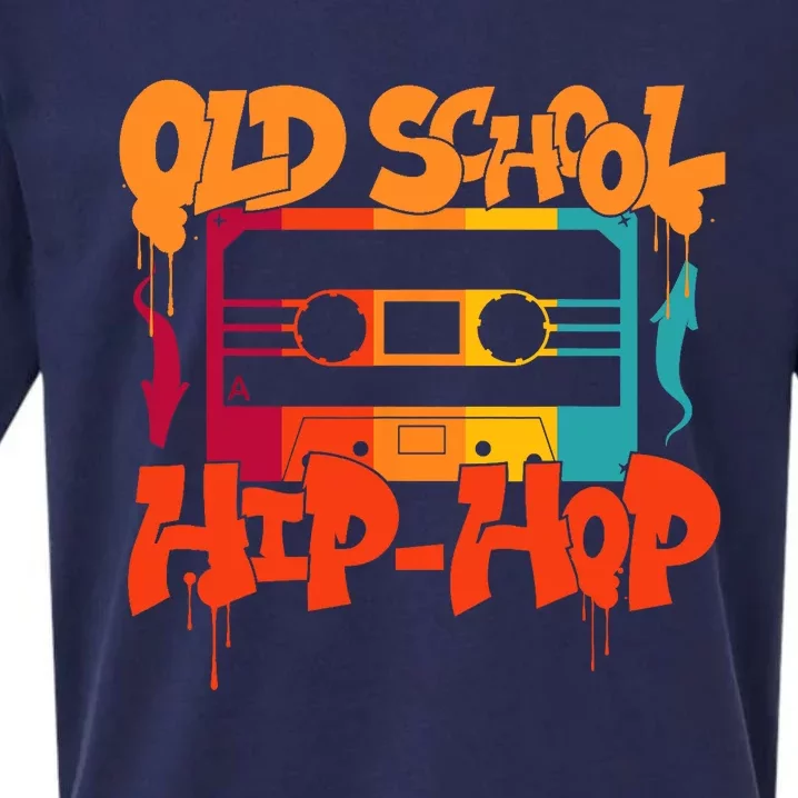 Retro Old School Hip Hop 80s 90s Graffiti Cassette Sueded Cloud Jersey T-Shirt