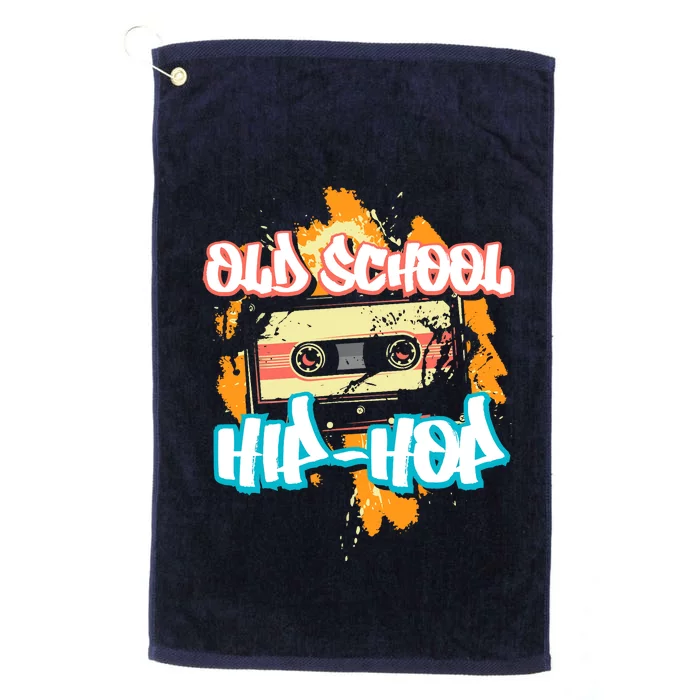 Retro Old School Hip Hop 80s 90s Graffiti Cassette Gift Platinum Collection Golf Towel