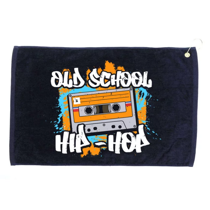 Retro Old School Hip Hop 80s 90s Graffiti Cassette Gift Grommeted Golf Towel